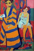 self-Portrait with Model (nn03) Ernst Ludwig Kirchner